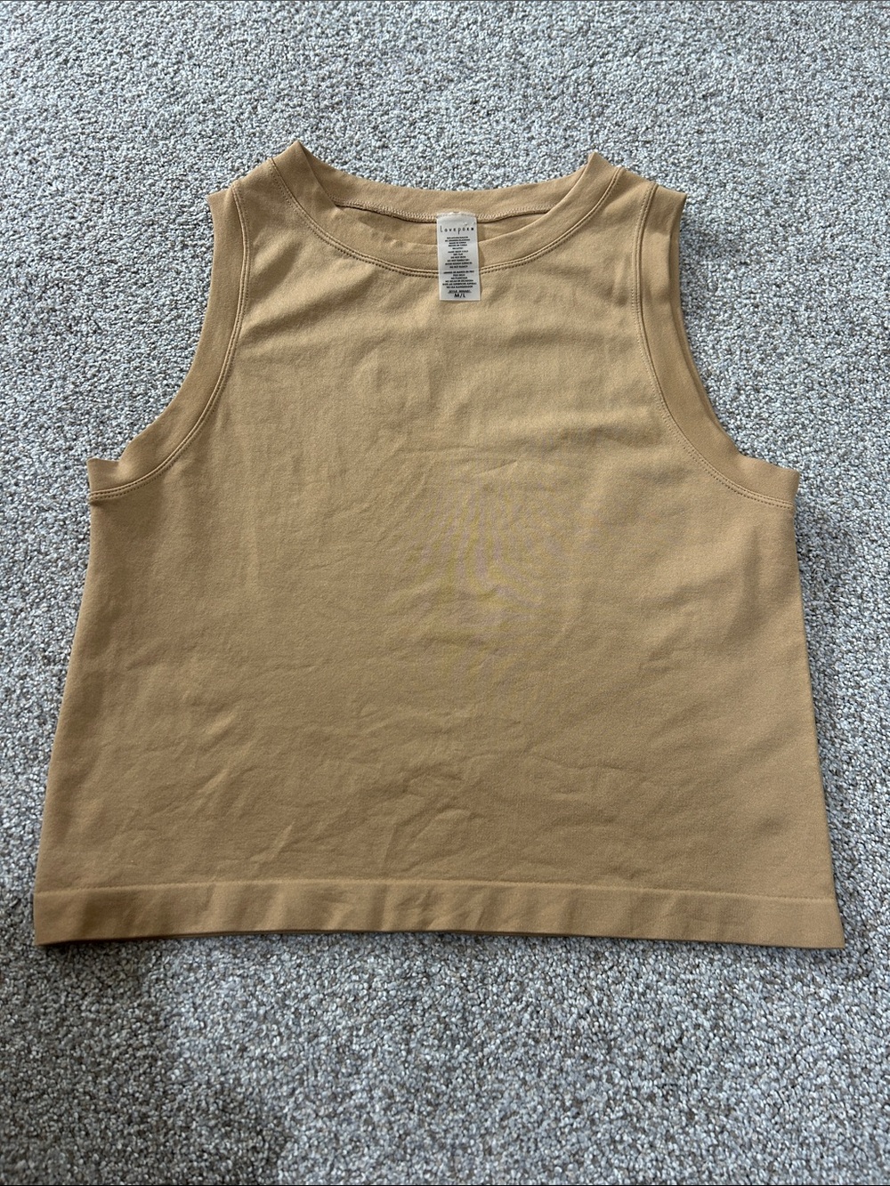 Cropped Ribbed Sleeveless Tank